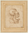 Grotesque Head of an Old Woman Poster | Leonardo da Vinci Art Print