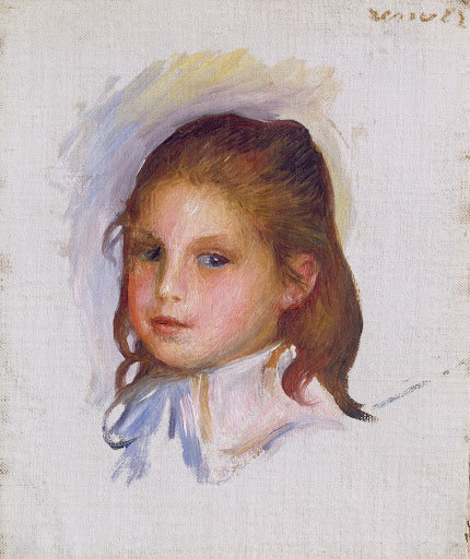 Child with Brown Hair Poster | Pierre-Auguste Renoir Art Print (1887)