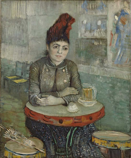 In the Café: Agostina Segatori in Le Tambourin Poster | Vincent van Gogh Art Print (1887)