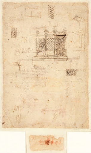 Codex Atlanticus Folio 988 Verso Poster | Leonardo da Vinci Art Print