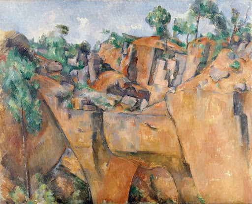 The Quarry at Bibémus Poster | Paul Cézanne Art Print (1895)