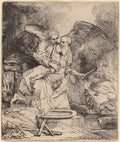 Abraham's Sacrifice Poster | Rembrandt van Rijn Art Print (1655)