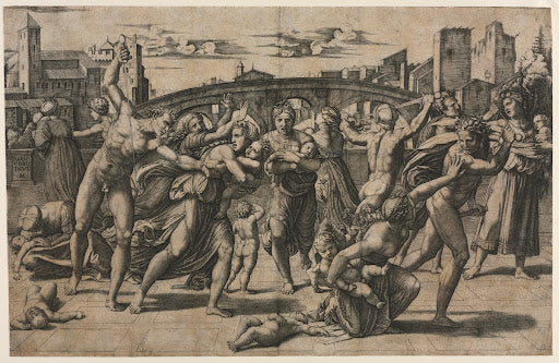 The Massacre of the Innocents Poster | Marcantonio Raimondi after Raphael Art Print (1511)