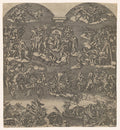 The Last Judgment (Anonymous Engraving) Poster | After Michelangelo Art Print (1550)