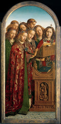 Ghent Altarpiece: The Singing Angels Poster | Hubert and Jan van Eyck Art Print (1432)