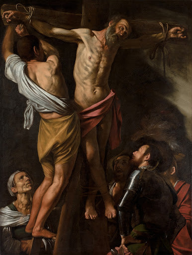 The Crucifixion of Saint Andrew Poster | Caravaggio Art Print (1606)
