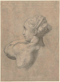 Study of the Head and Shoulder of a Woman Poster | Raphael Art Print (1519)