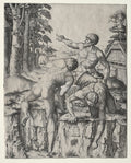 The Climbers (Raimondi Engraving) Poster | After Michelangelo Art Print (1510)