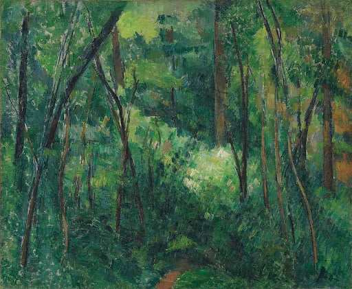 Interior of a Forest Poster | Paul Cézanne Art Print (1880)