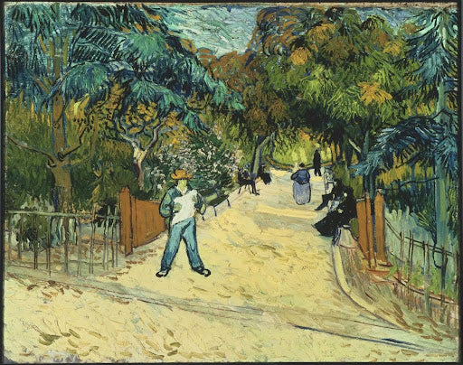 Entrance to the Public Gardens in Arles Poster | Vincent van Gogh Art Print (1888)