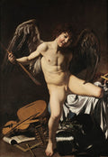 Amor Vincit Omnia Poster | Caravaggio Art Print (1601)