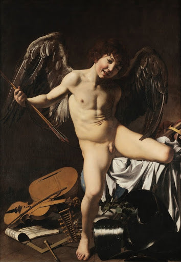 Amor Vincit Omnia Poster | Caravaggio Art Print (1601)