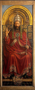 Ghent Altarpiece: Christ Enthroned Poster | Hubert and Jan van Eyck Art Print (1432)