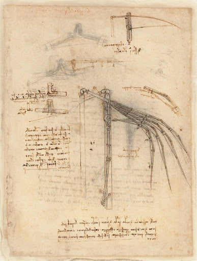 Codex Atlanticus Folio 844 Recto Poster | Leonardo da Vinci Art Print