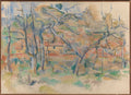 Trees and Houses, Provence Poster | Paul Cézanne Art Print (1885)