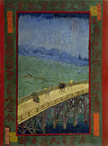 Bridge in the Rain (after Hiroshige) Poster | Vincent van Gogh Art Print (1887)