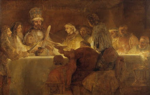 The Conspiracy of the Batavians under Claudius Civilis Poster | Rembrandt van Rijn Art Print (1661)