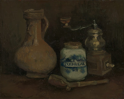 Still Life with a Bearded-man Jar Poster | Vincent van Gogh Art Print (1884)