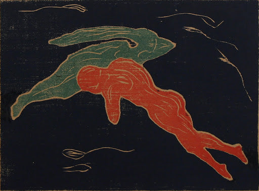 Meeting in Space Poster | Edvard Munch Art Print (1899)