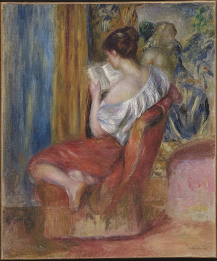 Woman Reading Poster | Pierre-Auguste Renoir Art Print