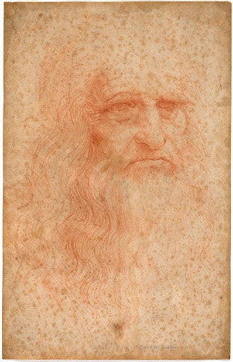 Self-Portrait Poster | Leonardo da Vinci Art Print (1512)