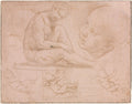 Studies of a Seated Woman and Babies Poster | Raphael Art Print (1507)