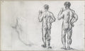 Standing Male Bather and Puget's Atlas Poster | Paul Cézanne Art Print