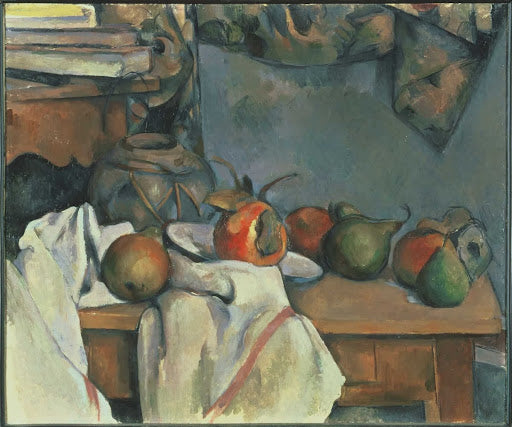 Ginger Pot with Pomegranate and Pears Poster | Paul Cézanne Art Print (1893)