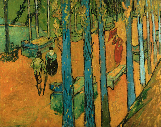 Falling Leaves (Les Alyscamps) Poster | Vincent van Gogh Art Print (1888)