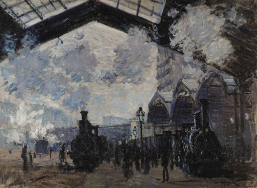 The Gare St-Lazare Poster | Claude Monet Art Print (1877)