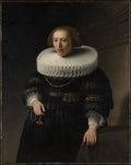 Portrait of a Woman of the Van Beresteyn Family Poster | Rembrandt van Rijn Art Print (1632)