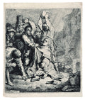 The Stoning of St Stephen Poster | Rembrandt van Rijn Art Print (1635)