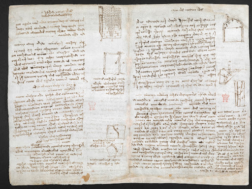 Codex Arundel Folio 157v Poster | Leonardo da Vinci Art Print