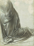 The Drapery of a Kneeling Figure Poster | Leonardo da Vinci Art Print (1491)