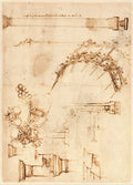 Codex Atlanticus Folio 71 Verso Poster | Leonardo da Vinci Art Print