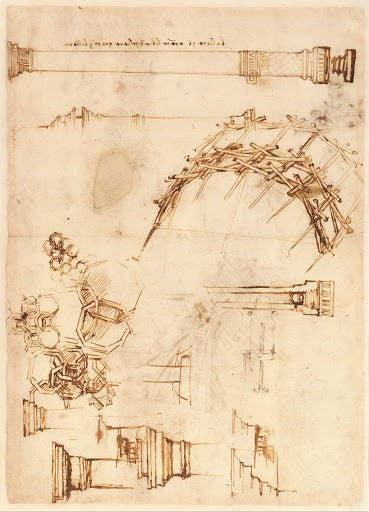 Codex Atlanticus Folio 71 Verso Poster | Leonardo da Vinci Art Print