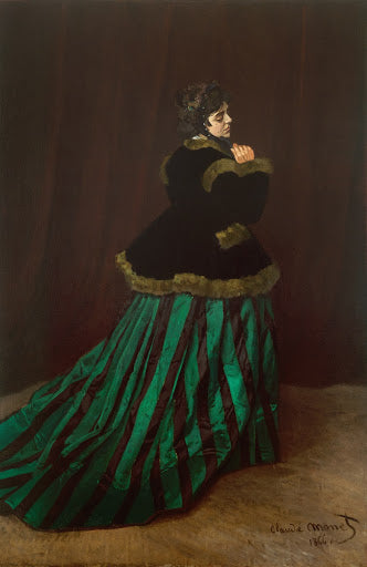 Camille (The Woman in the Green Dress) Poster | Claude Monet Art Print (1866)