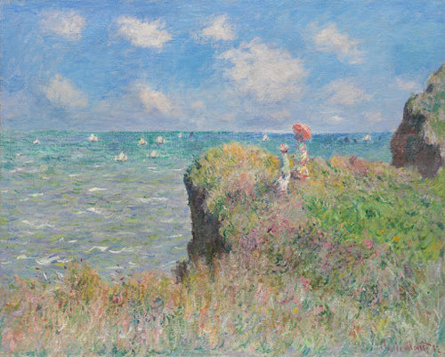 Cliff Walk at Pourville Poster | Claude Monet Art Print (1882)