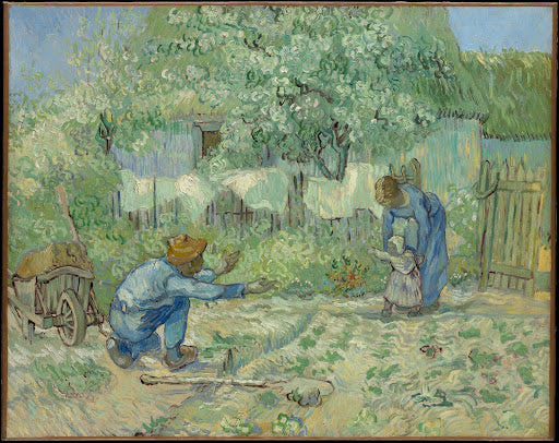 First Steps, After Millet Poster | Vincent van Gogh Art Print (1890)