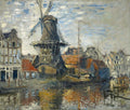The Windmill on the Onbekende Gracht, Amsterdam Poster | Claude Monet Art Print (1874)