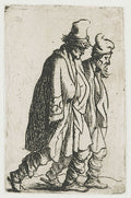 Two Beggars Poster | Rembrandt van Rijn Art Print (1629)
