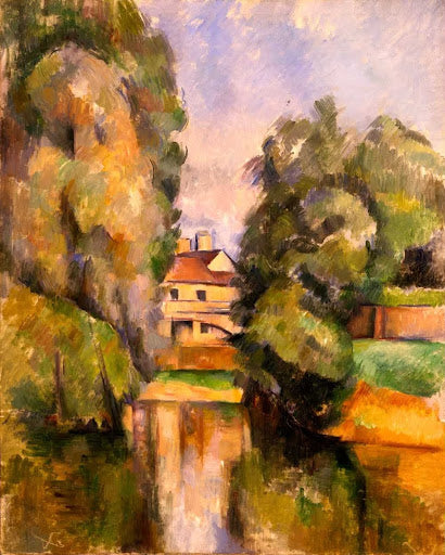Country House by a River Poster | Paul Cézanne Art Print (1890)