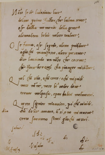 Poem 'I Know Not If It Is the Longed-for Light' Poster | Michelangelo Art Print (1534)