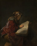The Prophetess Anna Poster | Rembrandt van Rijn Art Print (1631)