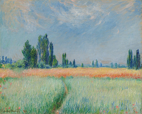 Wheatfield Poster | Claude Monet Art Print (1881)