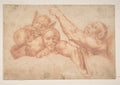 Study of Figures for the Last Judgment Poster | Michelangelo Art Print (1540)