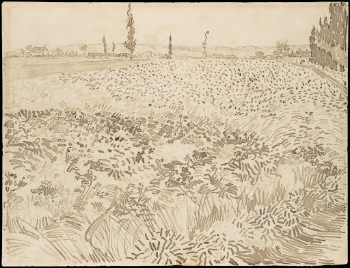 Wheat Field Poster | Vincent van Gogh Art Print (1888)