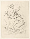 Scamander and a Nude Woman Poster | Pierre-Auguste Renoir Art Print (1898)