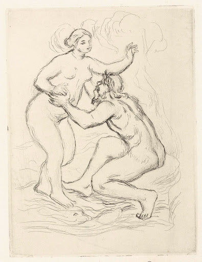Scamander and a Nude Woman Poster | Pierre-Auguste Renoir Art Print (1898)