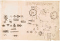 Studies for the Design of a Mechanical Perpetual Wheel III Poster | Leonardo da Vinci Art Print (1497)
